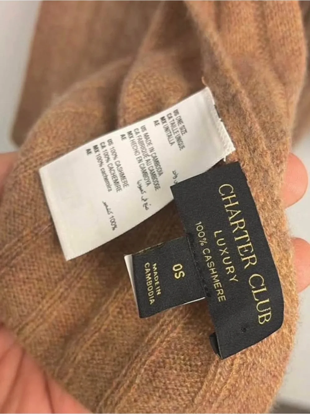 Charter Club Cashmere Scarf Pristine